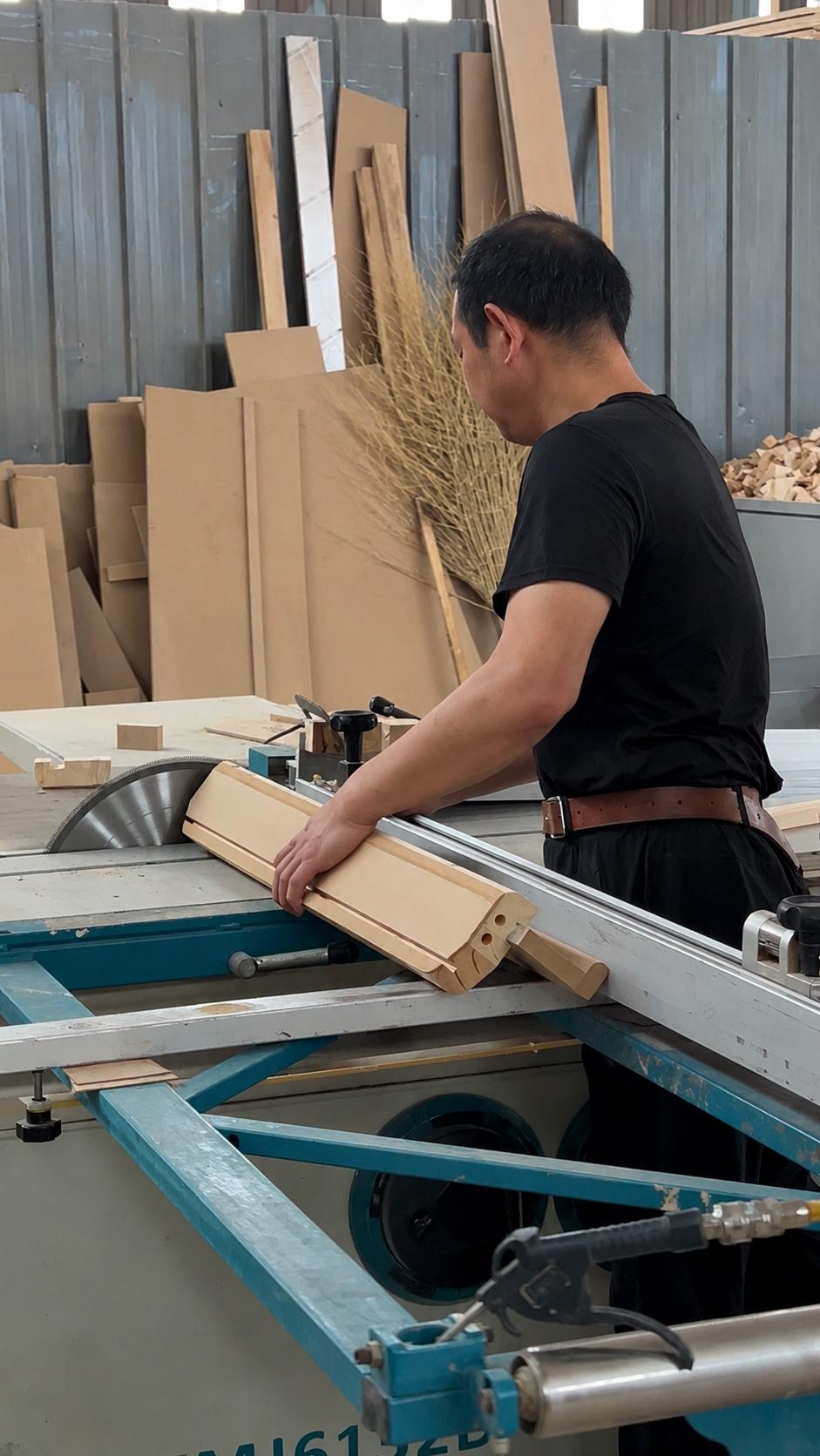 Machine processing of billiard table components