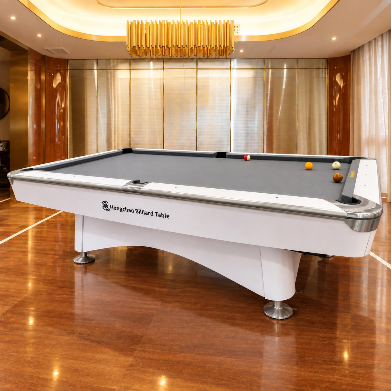 HC-MS001 White Contemporary Pool Table
